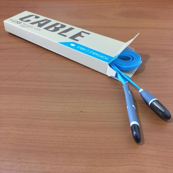 2 In 1 Multi Use Mobile Phone Micro Usb Cable For Iphone Android Cable Charger