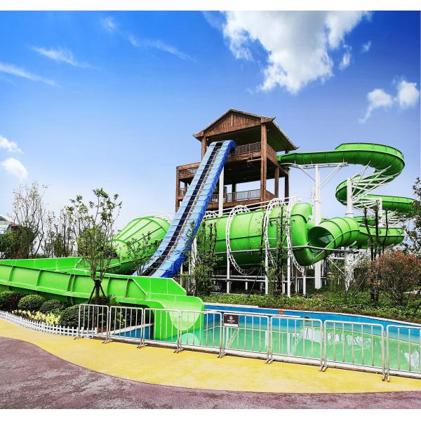 Подгонянные внешние тематические парки воды гальванизировали сталь углерода для взрослых/новых водных горок стиля