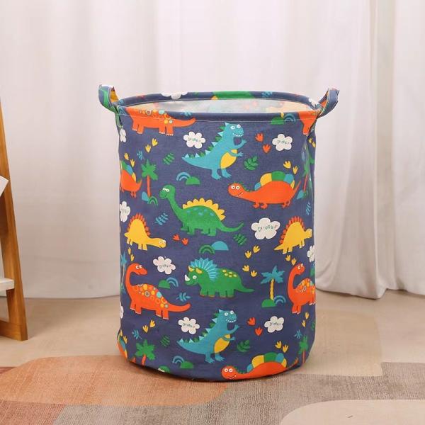Enfants Toy Storage Box Laundry Basket de tissu de coton avec le panier de tissu