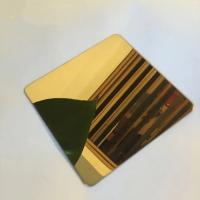 Super couleur or miroir feuille d'acier inoxydable 3 mm épaisseur haute durabilité