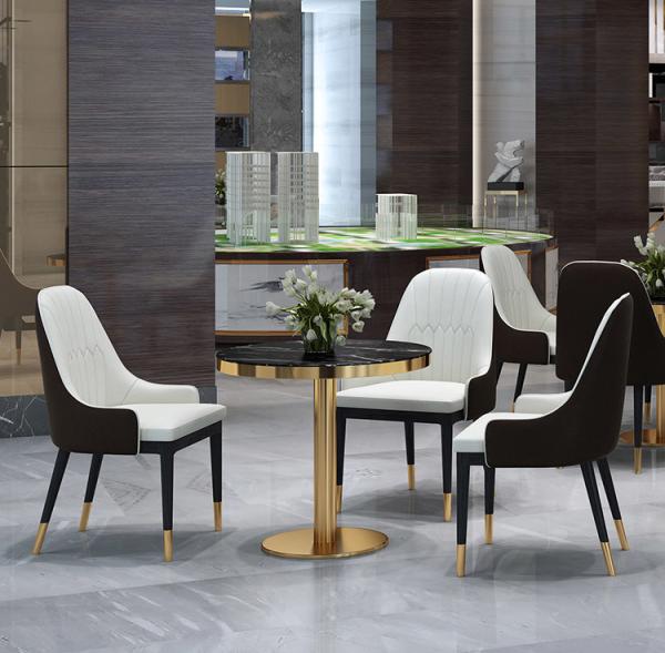 88 CM 6 Seater Fabric Dining Chairs Lined