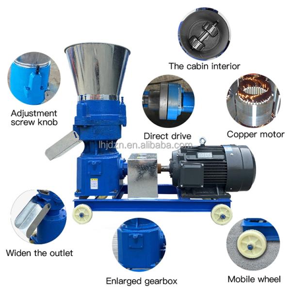 Rabbit Chicken Pig Fish Feed Pellet Machine Poultry Machine Animal Food Pellet Feed Machine Poultry Making