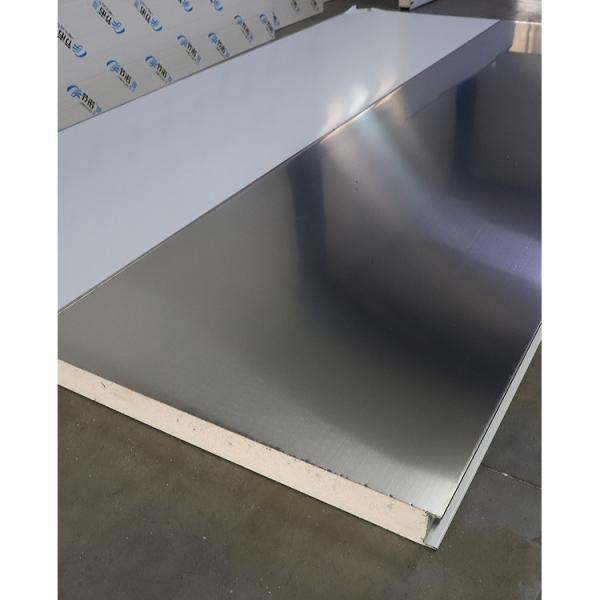 Painel de sanduíche de sala de arrefecimento de espuma de PU 50 mm -200 mm para parede / chão / teto