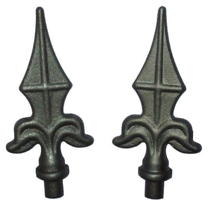 El arrabio ornamental alancea la cabeza ornamental de la lanza del hierro labrado de las piezas del hierro