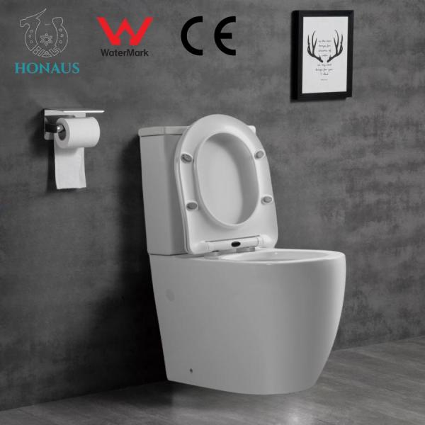 Siphonic P/S Trap Ceramic Two Piece Toilet Bowl Sanitary Ware WC Customized