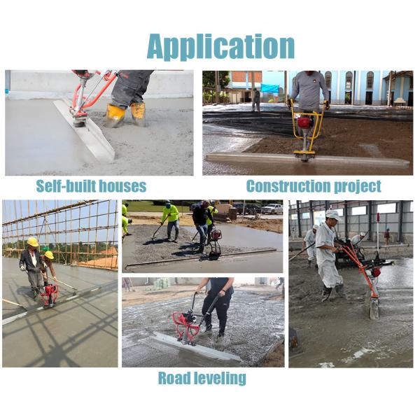 ZPC20 Gasoline Concrete Surface Leveling Vibrating Screed Ruler