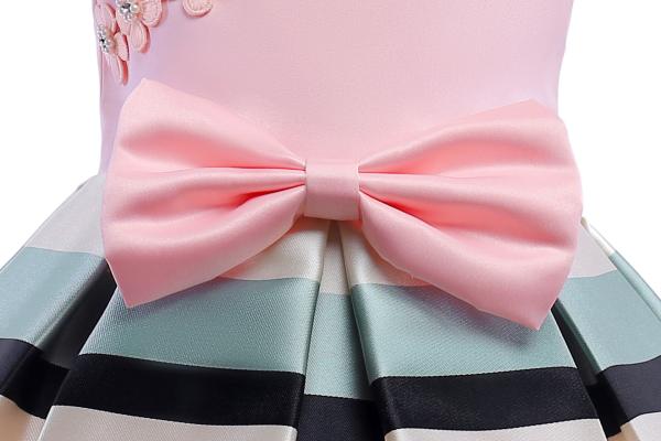 Bow Belt Dress Robe Fille Elbise Frozen Prinsess Enjurken Meisjes Vestido Menina Irregular One Shoulder Strap Dress
