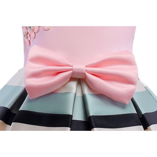 Bow Belt Dress Robe Fille Elbise Frozen Prinsess Enjurken Meisjes Vestido Menina Irregular One Shoulder Strap Dress