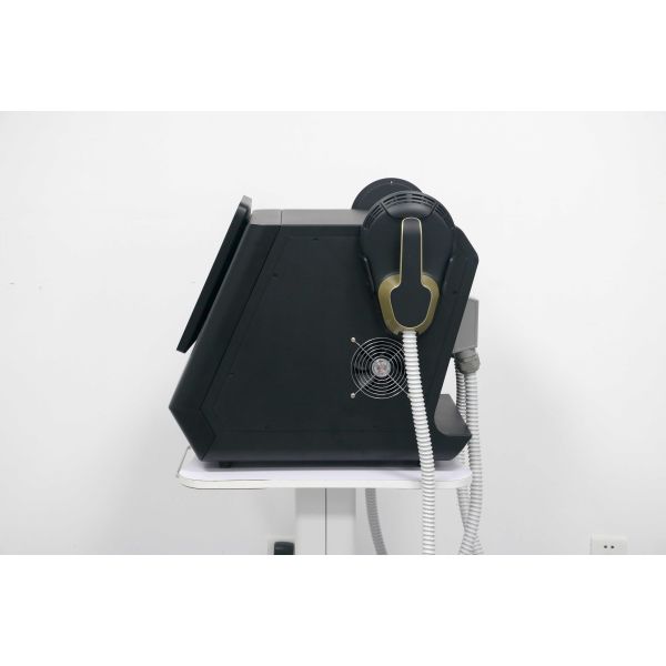 Non-invasive EMS slimming machine, for weight loss, muscle shaping, and fat burning; with four handles for home and commercial use.
