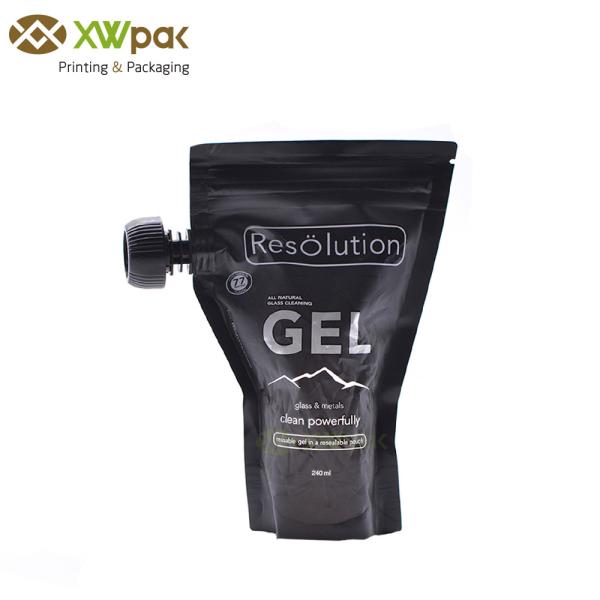 Reusable Drink Food Liquid Pouch Packaging Stand Up Plastic Side Sealing 5mm