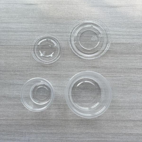 Biodegradable Portion Container Round Disposable PP Plastic Sauce Cup with Lid Taste Cup