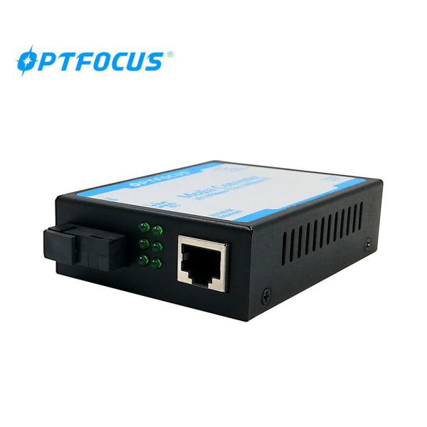 Durable 100 BASE -T Fiber Media Converter Single Mode Supporting 1552 Bytes Packet