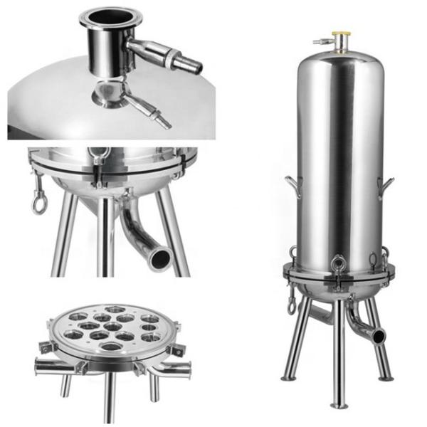 30 Inch Liquid Filter Housing 304/316 Stainless Steel Corrosion Resistance