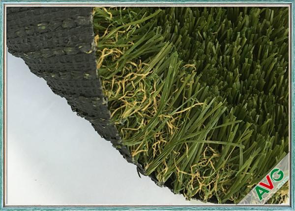 UV Resistant Green Outdoor Artificial Grass For Garden / Landscape Decorative
