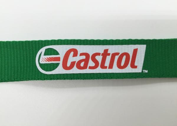 Castrol Colorful and High Qulity costomized silk screen lanyards with any logo