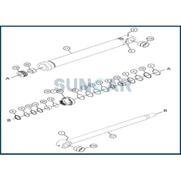 CA4642935 464-2935 4642935 Bucket Cylinder Seal Kit For C-A-T E320D E325D E329D E329D2 E330D2 E330GC