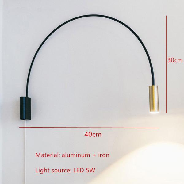 Rotatable LED Bedroom Wall lamp Living room Sofa Wall light minimalist led lamp (WH-OR-59)