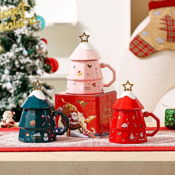 Custom 3D Water Cup Ceramic Coffee Mug Gift Box for Christmas Occasion and Gifts