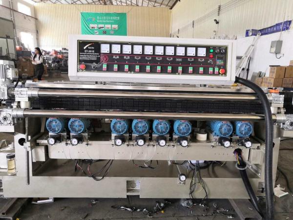 12 Espinha de vidro vertical linha reta máquina de beveling velocidade de trabalho 0,6-6,0m/min