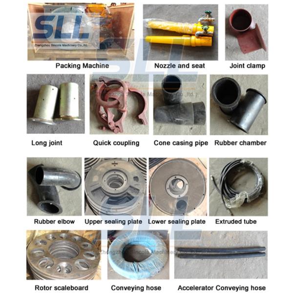 Durable air tube concrete spraying machine accessories for injection concrete