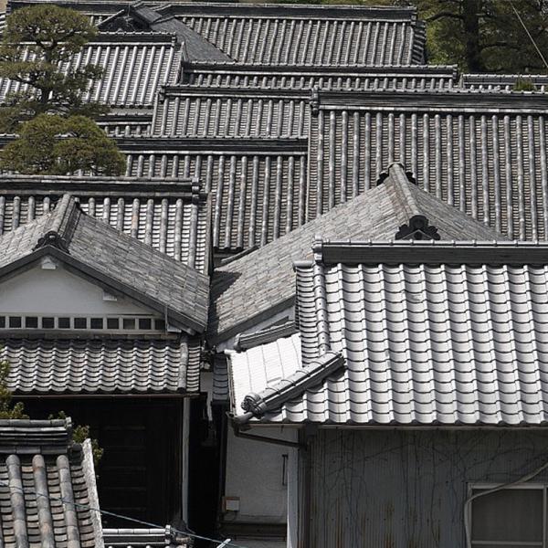 Traditional Japanese Roofing Ridge Tiles for House Building Clay Ornaments