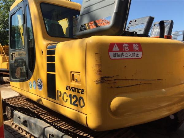 Used Komatsu PC120 Crawler Excavator  S4D102E engine 12T weight  with Original Paint