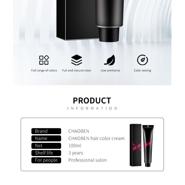 Herbal Permanent Grade Hair Color Cream Non Irritation In Bulk