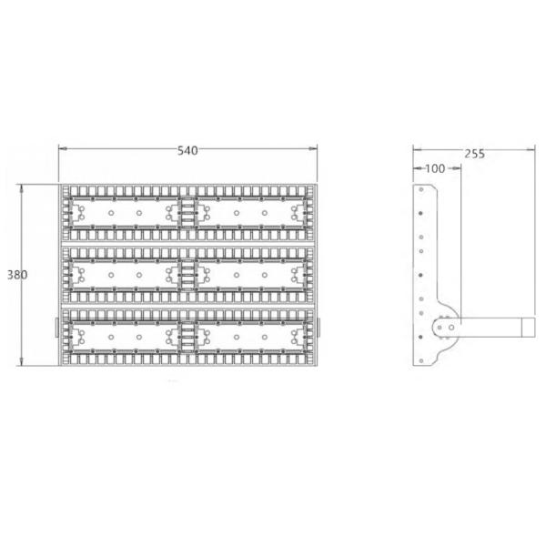 Чернота 300В светов потока СИД высокой температуры ИП65 промышленная алюминиевая 13000 люменов