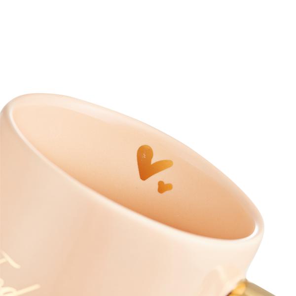 Готовы к отправке на складе 400 мл розовый подарочный молочный фарфоровый стакан многоразовый кофе керамическая кружка с ложкой в качестве подарочного набора