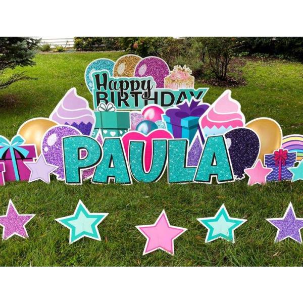 Corflute Yard Card 4mm Corrugated Plastic Birthday Yard Signs