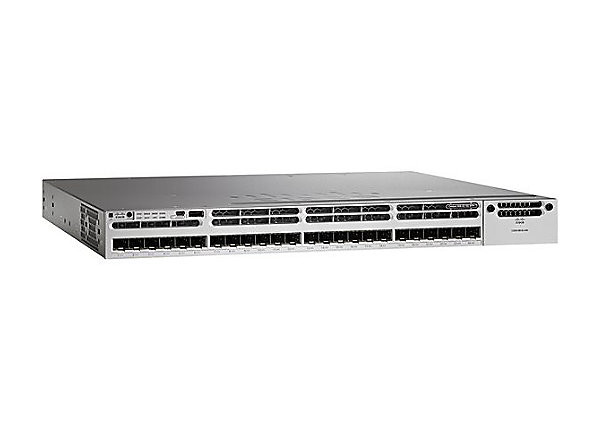 24 X 10/100/1000 10 Gigabit Managed Switch , Ten Gigabit Ethernet Switch WS-C3850-24XS-S
