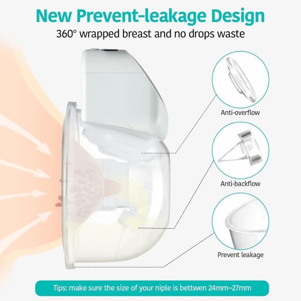 PP Customize Double Wearable Breast Pump 9 Levels Electric Feeding Pump