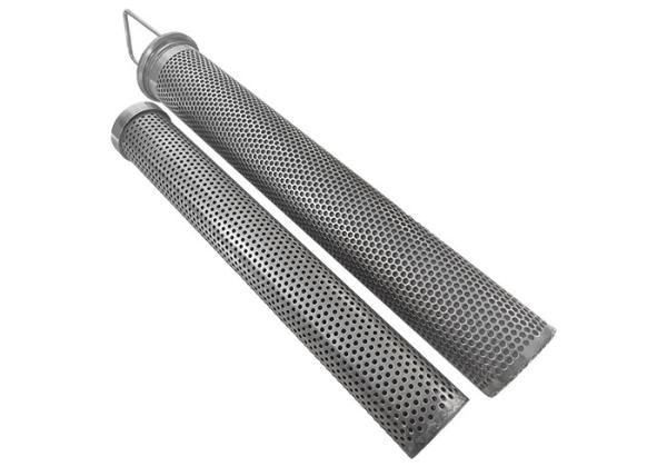 20mm Diameter 200mm Length Perforated Metal Cylinder 3.5mm Hole