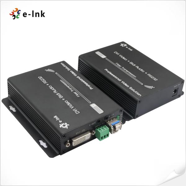 Dvi Fiber Converter With Bidirectional Stereo Audio Rs232 Data