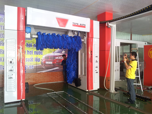 Tepo-auto TP-901 tunnel express car wash with Germany Brush , wash 4,000,000 cars