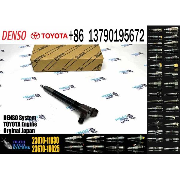 Diesel Engine Fuel Injector 23670-11030 2367011030 295700-0630 295700-0310 DCRI400630 for Toyota Hilux diesel CR Engines