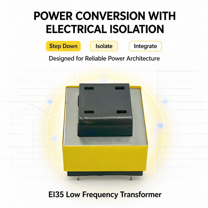 EI35 220V AC to 10.5V AC 150mA Low Frequency Step Down Isolation Power Transformer