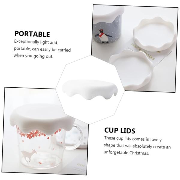 Силиконовые крышки стаканов набор снежного покрытия питьевой горшок антипылевой герметичные крышки кружки для горячего и холодного напитка Силиконовый горячий крышка стакана