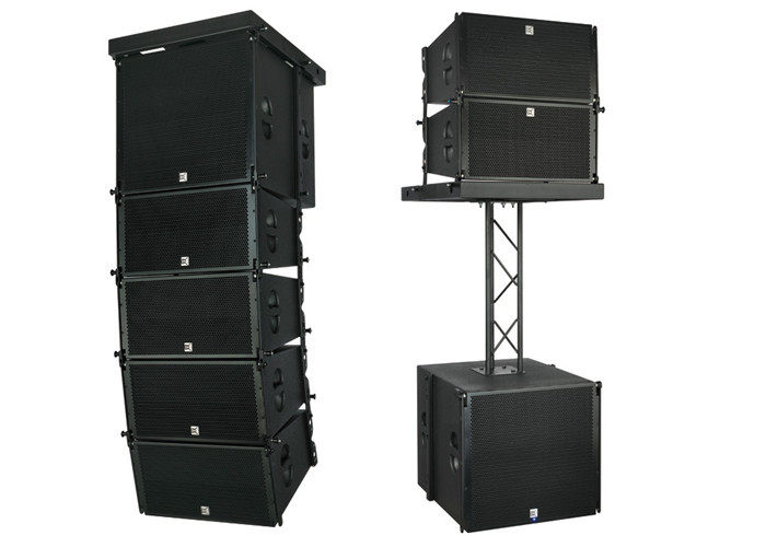 Pro Dj Powered Line Array System 10 Inch Speaker Box , Column Speaker System