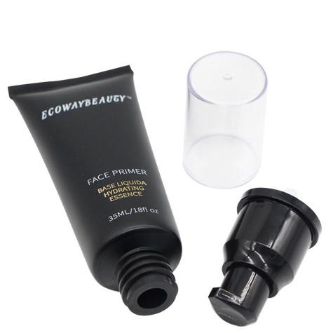 tubo 50G de creme de alumínio preto que empacota o tubo cosmético do Pcr para a lavagem da cara