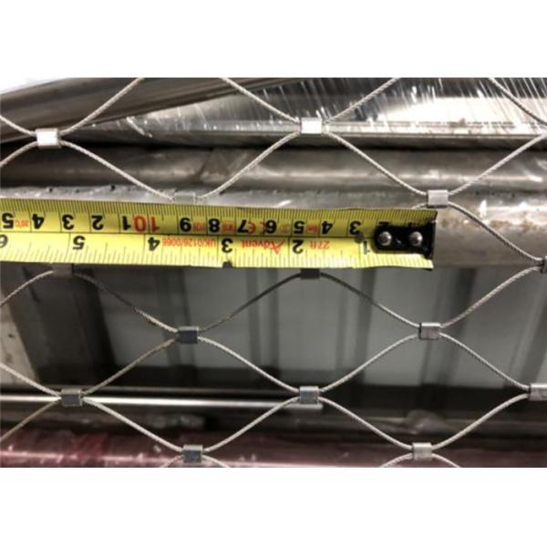 Stainless Steel 316L 8.0Mm Wire Rope Net 300Mm Opening For Sea Usage