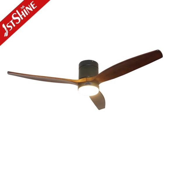 Estilo de design contemporâneo Ventilador de teto LED com controle remoto inteligente e motor de energia