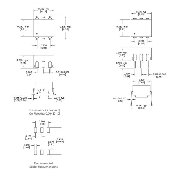 6 Pin DIL Isolation Modules Power Over Ethernet Transformer TGM-210NSLF