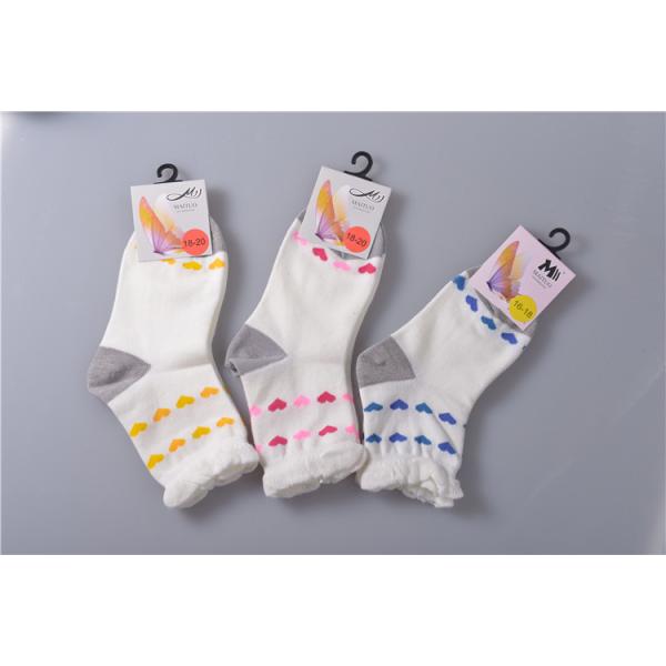 Slip Resistant 100 Cotton Socks For Toddlers , Keep Warm Cute Baby Socks