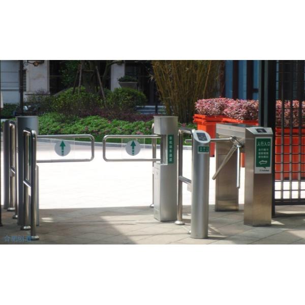 Supermarket 45 Persons / Min Flap Barrier Pedestrian Swing Gate