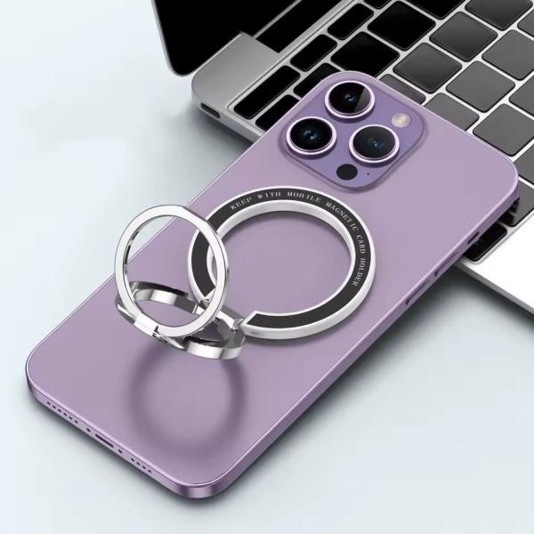 Magnetic Cell Phone Ring Holder Compatible with iPhone 12 13 14 Series MagSafe Removable Cell Phone Grip Kickstand