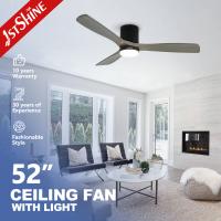 Ventilador de techo decorativo de bajo ruido con montaje empotrado y espacio de ahorro de 35 W con luz LED