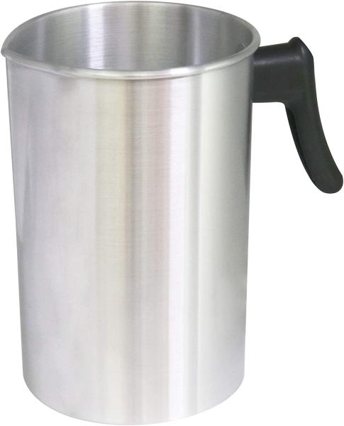 Candle Making Pouring Pot, Pouring Pitcher 4 pounds, 2500ml Cup Heat-Resisting Handle Wax Melting Pot in Silver Color