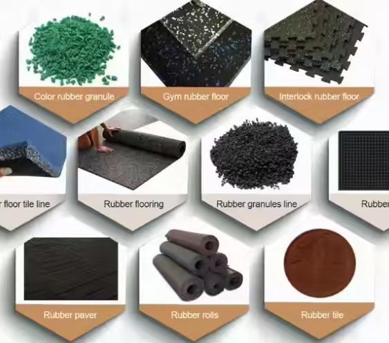 Interlocking Rubber Mat and Rubber Gym Flooring with 5-10 Year Lifespan Customizable Sizes and Colors