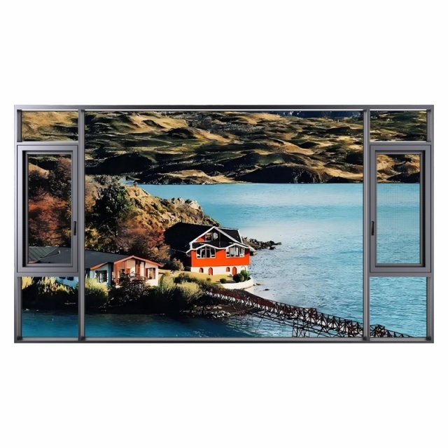 Thermal Break Well Sealed Aluminium Casement Window With Mosquito Net